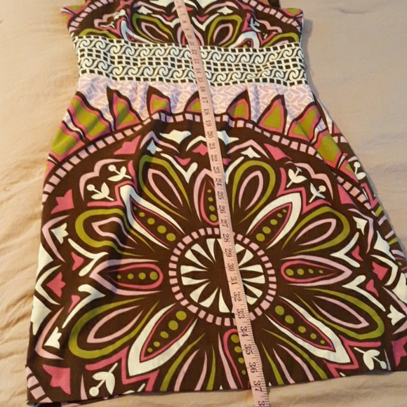 NICOLE MILLER Flower Print Dress Size 12 - Picture 7 of 8
